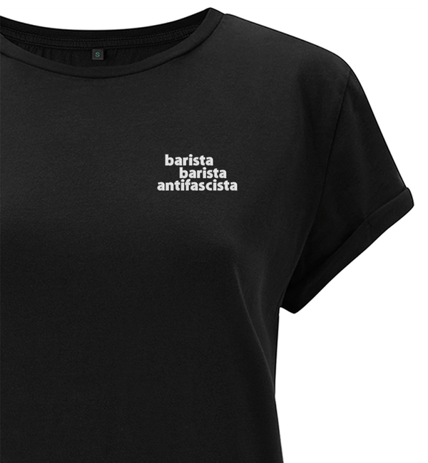 Rolled-Up Shirt Barista, Barista, Antifascista