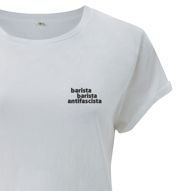 Rolled-Up Shirt Barista, Barista, Antifascista